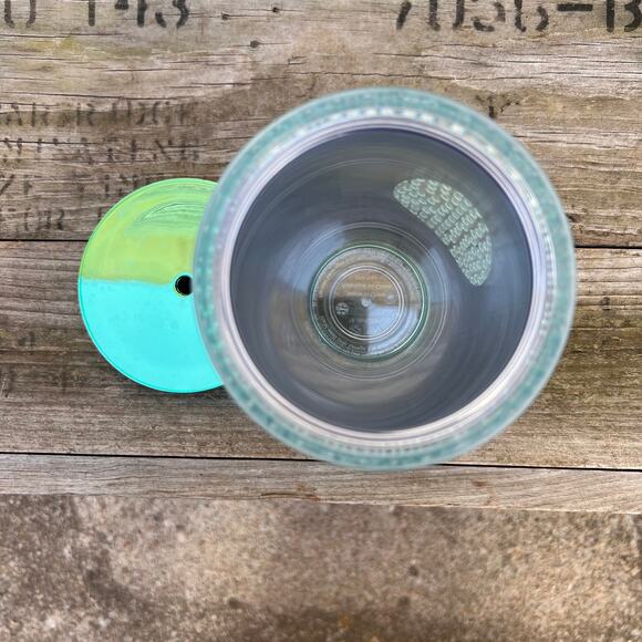 Starbucks 2014 Holiday sea green hobnail dot bumpy tumbler lid - Picture 5 of 5